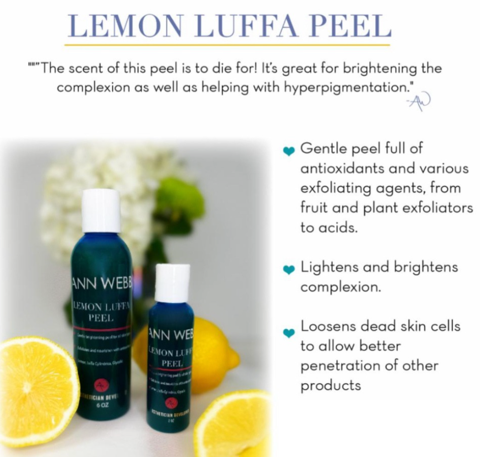 🍋ANN WEBB Skin Care Lemon Luffa Peel