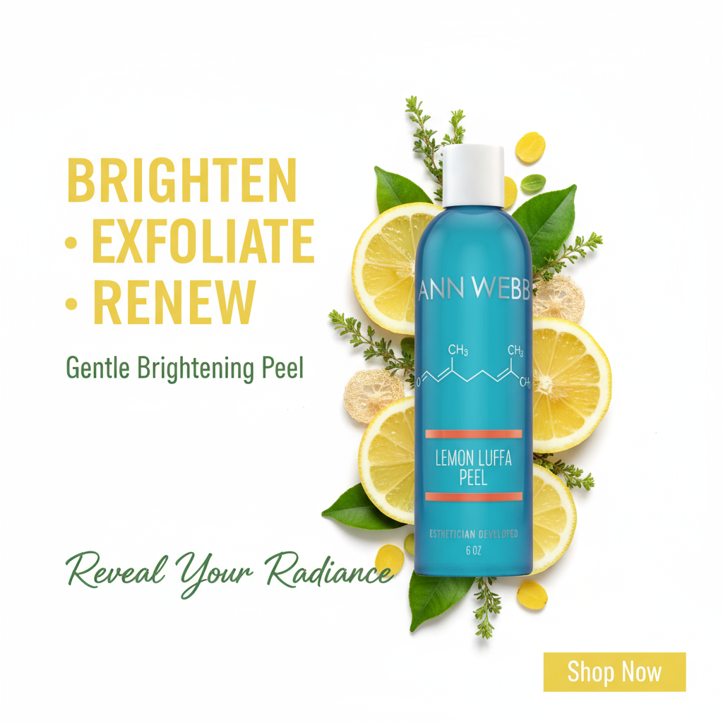 Marketing Ad for ANN WEBB Lemon Luffa Peel