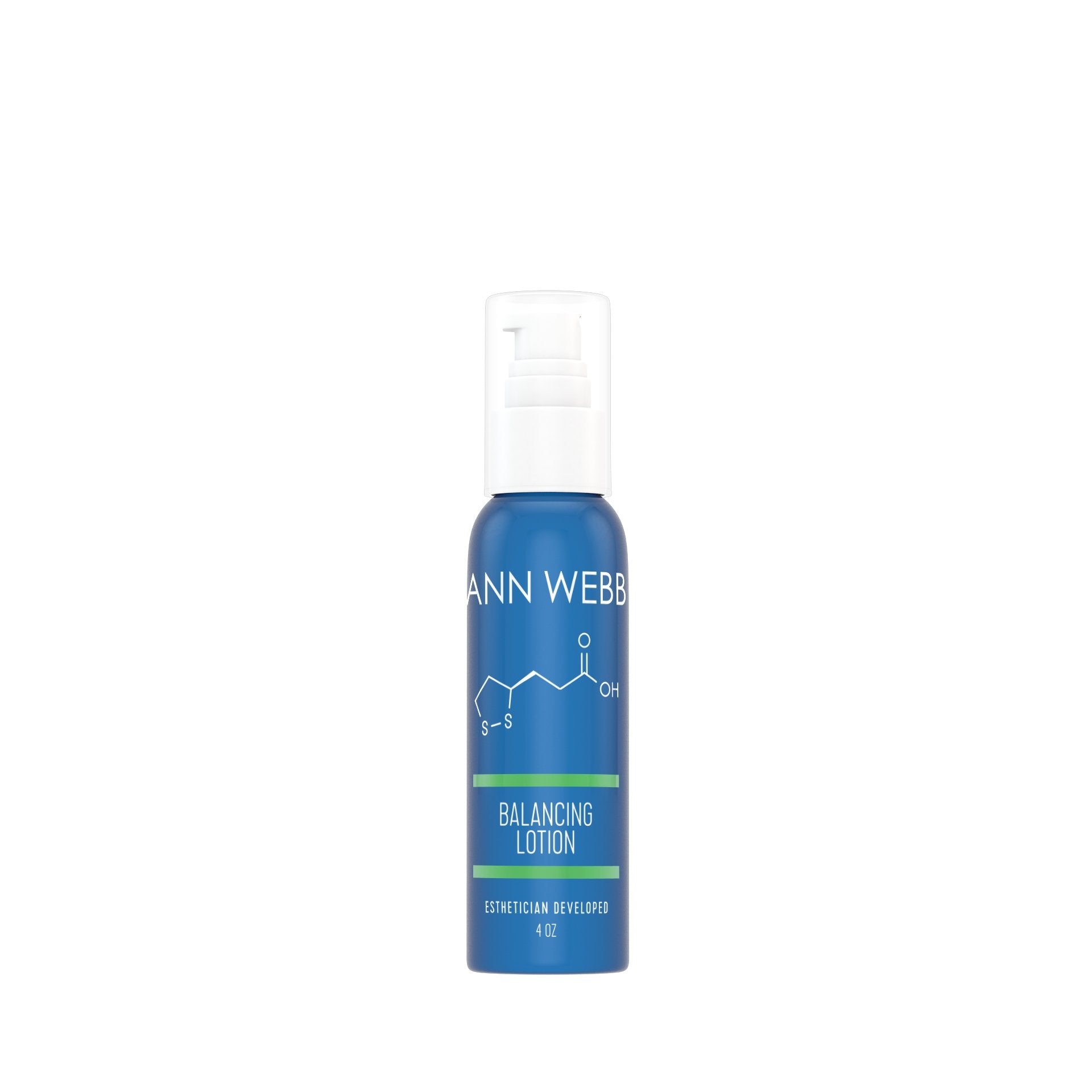 ANN WEBB Balancing Lotion is a light weight night time moisturizer with anti-aging peptides- Made in America