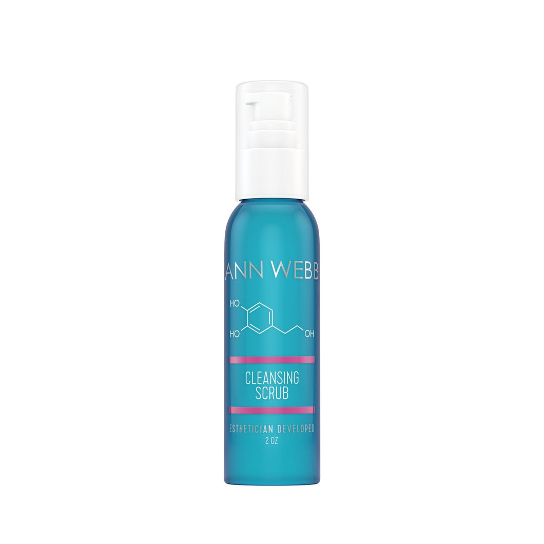 ANN WEBB Cleansing Scrub: Super hydrating cleanser with a gentle exfoliator that won't damage your skin. Made in America