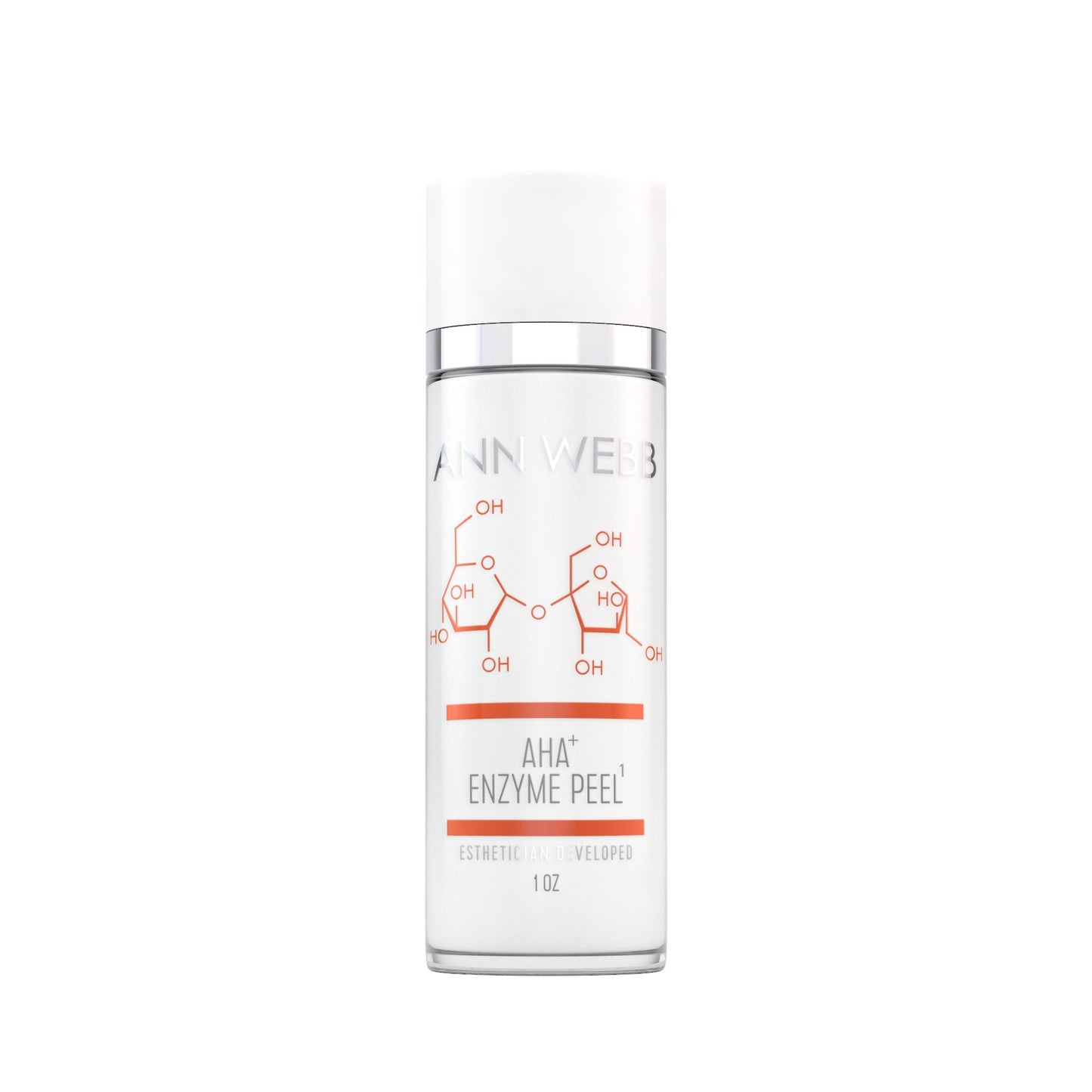 ANN WEBB Skin Products ENZYME AHA PEEL: Gentle Fruit Enzyme Peel to Brighten Complexion & Exfoliate Skin Made in USA