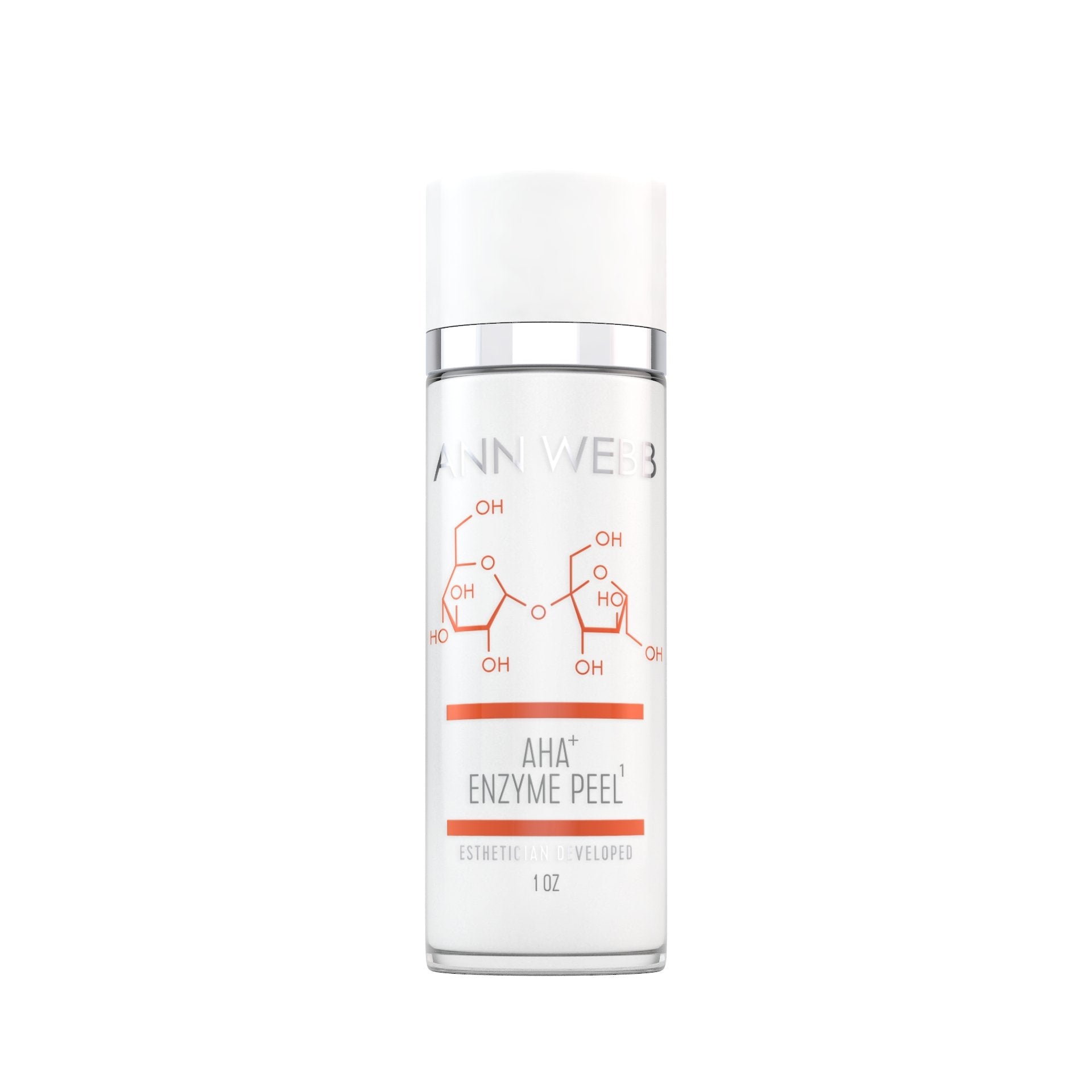 ANN WEBB Skin Products ENZYME AHA PEEL: Gentle Fruit Enzyme Peel to Brighten Complexion & Exfoliate Skin Made in USA