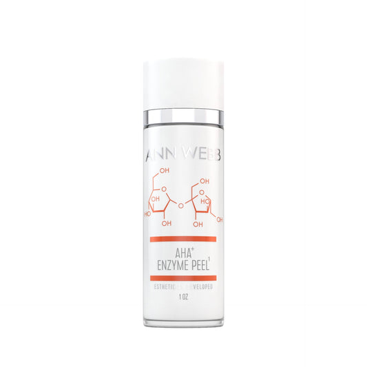 ANN WEBB Skin Products ENZYME AHA PEEL: Gentle Fruit Enzyme Peel to Brighten Complexion & Exfoliate Skin Made in USA