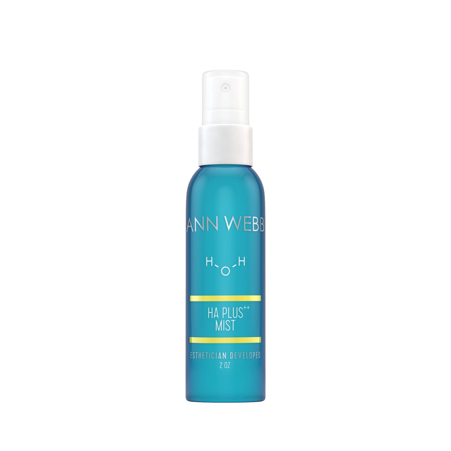ANN WEBB HA Plus Mist s a fine mist hydrator w/ AHA. Multi-use hydrator that can be used all day. Made in AMERICA