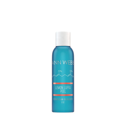 ANN WEBB Lemon Luffa Peel Gentle, brightening peel with fruit enzyme and physical exfoliators.  Made in America