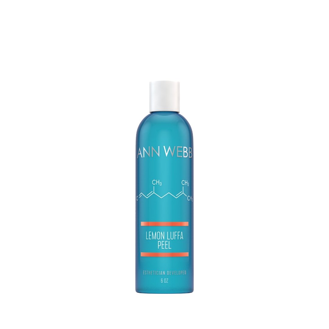 ANN WEBB Lemon Luffa Peel Gentle, brightening peel with fruit enzyme and physical exfoliators.  Made in America