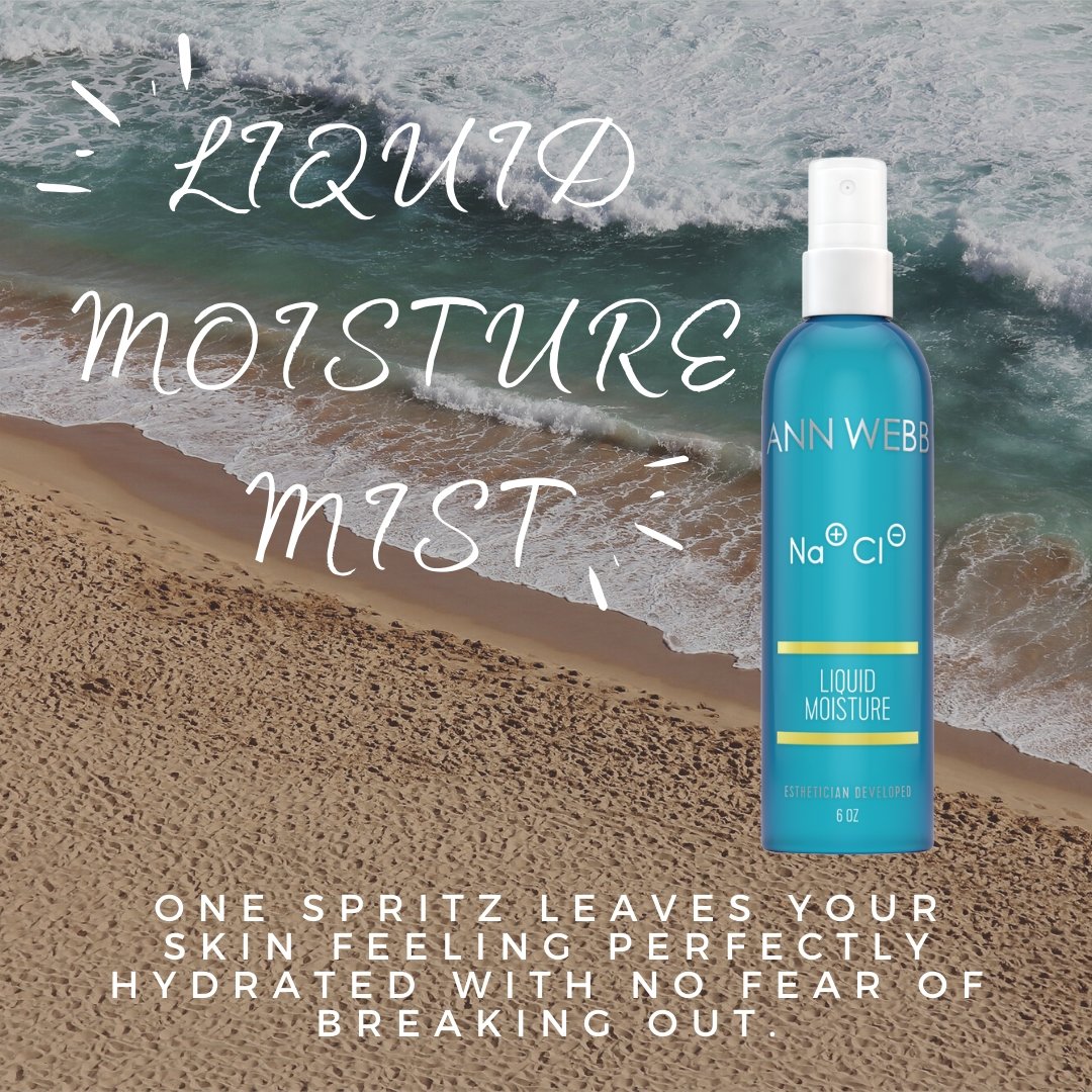 ANN WEBB Liquid Moisture: Soothing liquid moisturizing mist for light hydration. Made in America
