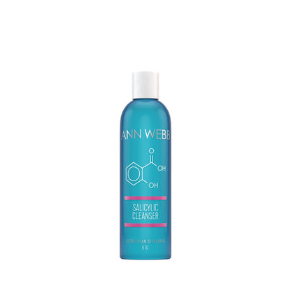 ANN WEBB Skin Face Products Salicylic Cleanser helps loosen dead skin cells and eliminate bacteria.  Made in America