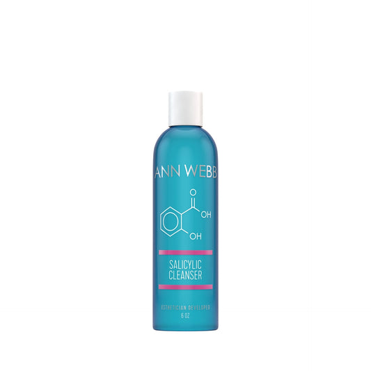 ANN WEBB Skin Face Products Salicylic Cleanser helps loosen dead skin cells and eliminate bacteria.  Made in America