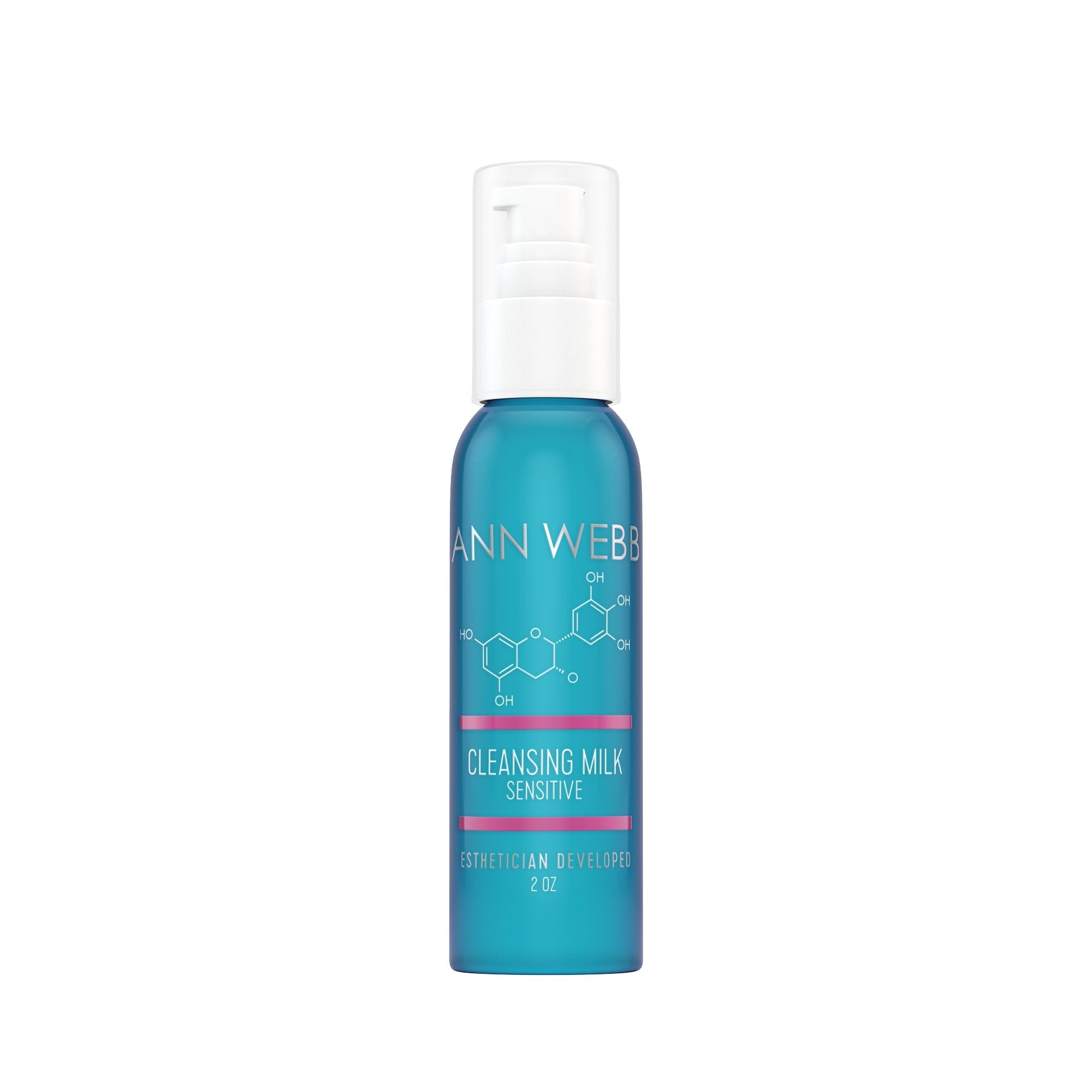 ANN WEBB Sensitive Cleansing Milk: Gentle Milky Cleanser that Nourishes and Rejuvenates skin.  Made in America.