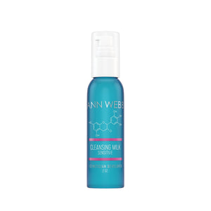 ANN WEBB Sensitive Cleansing Milk: Gentle Milky Cleanser that Nourishes and Rejuvenates skin.  Made in America.