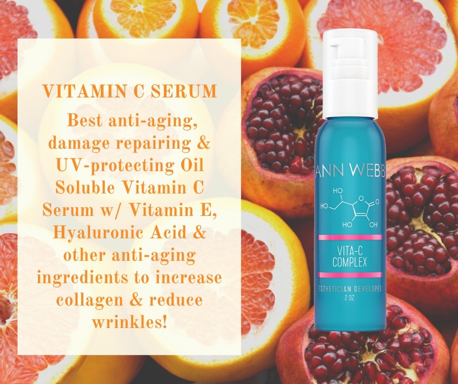 🍊ANN WEBB Vitamin C Serum: Anti-aging, damage repairing & UV-protecting serum.  Made in America.
